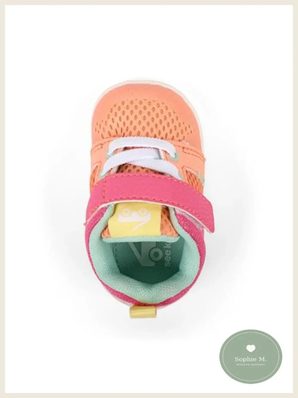 Baby Girls Canvas Sneakers with Slip-Resistant TPR Outsole First Walker